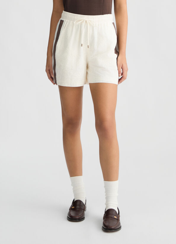 Embroidered cotton shorts milk Liu Jo - large image number 0