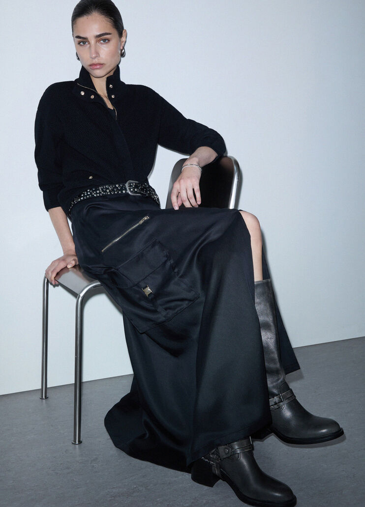 Long Cargo Skirt black Liu Jo - medium