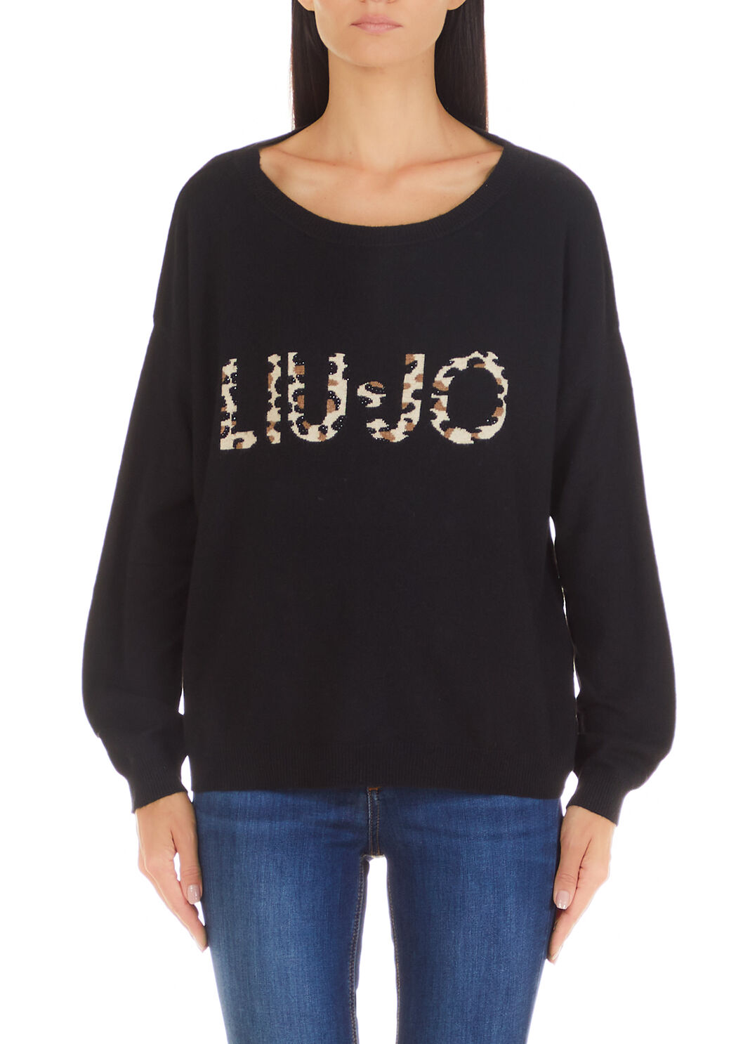 Pullover mit Logo Schwarz Liu Jo - large image number 0
