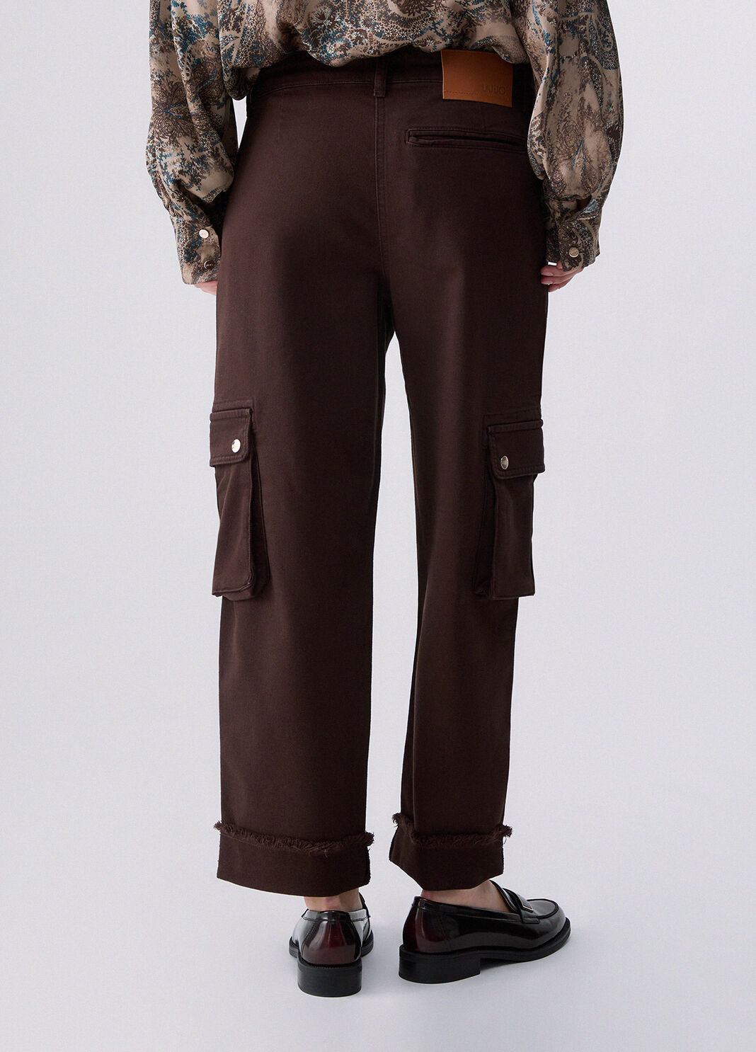 Pantalon de travail avec poches moka Liu Jo - large image number 1