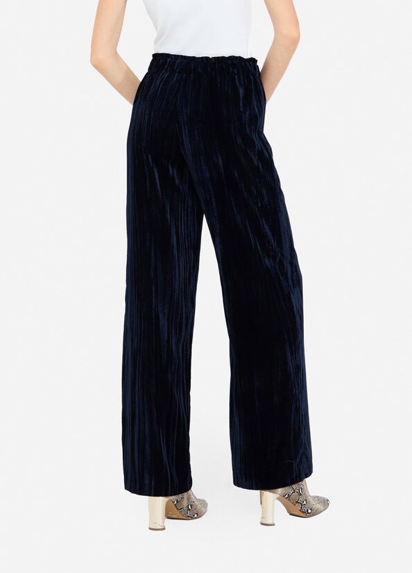 Velvet trousers sea blue Liu Jo - large image number 1