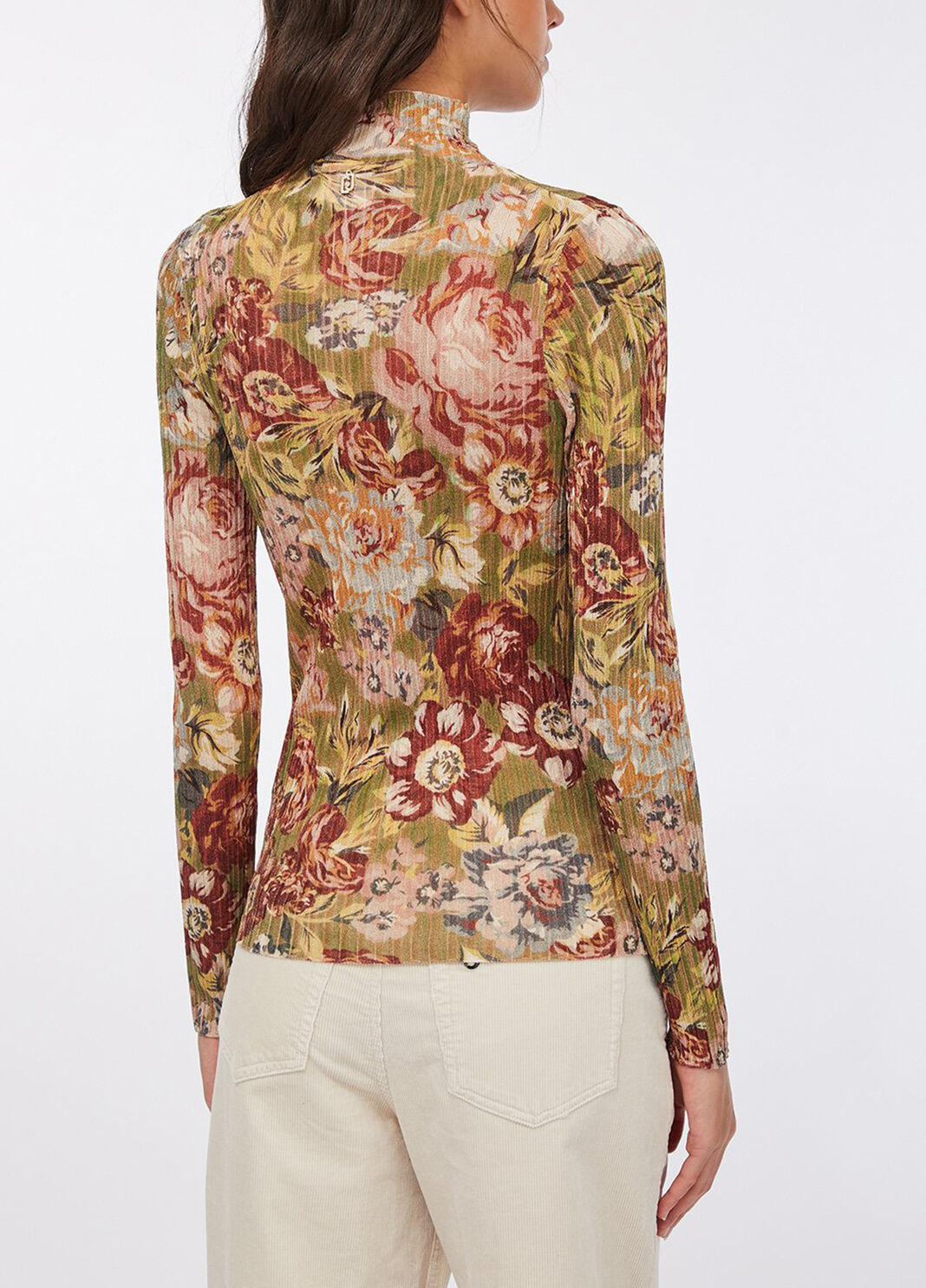 Stehkragenpullover mit Print Sanderson-Print Liu Jo - large image number 1