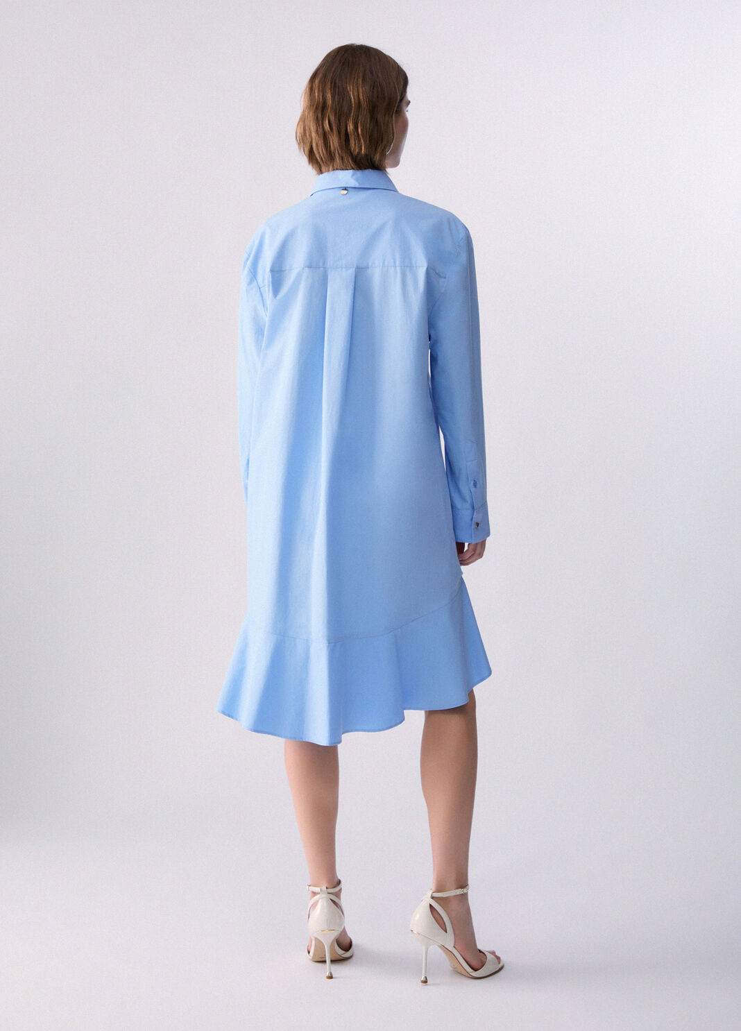 Poplin shirt dress light blue Liu Jo - large image number 1