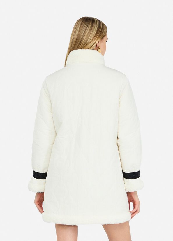 Reversible coat milk white Liu Jo - large image number 1