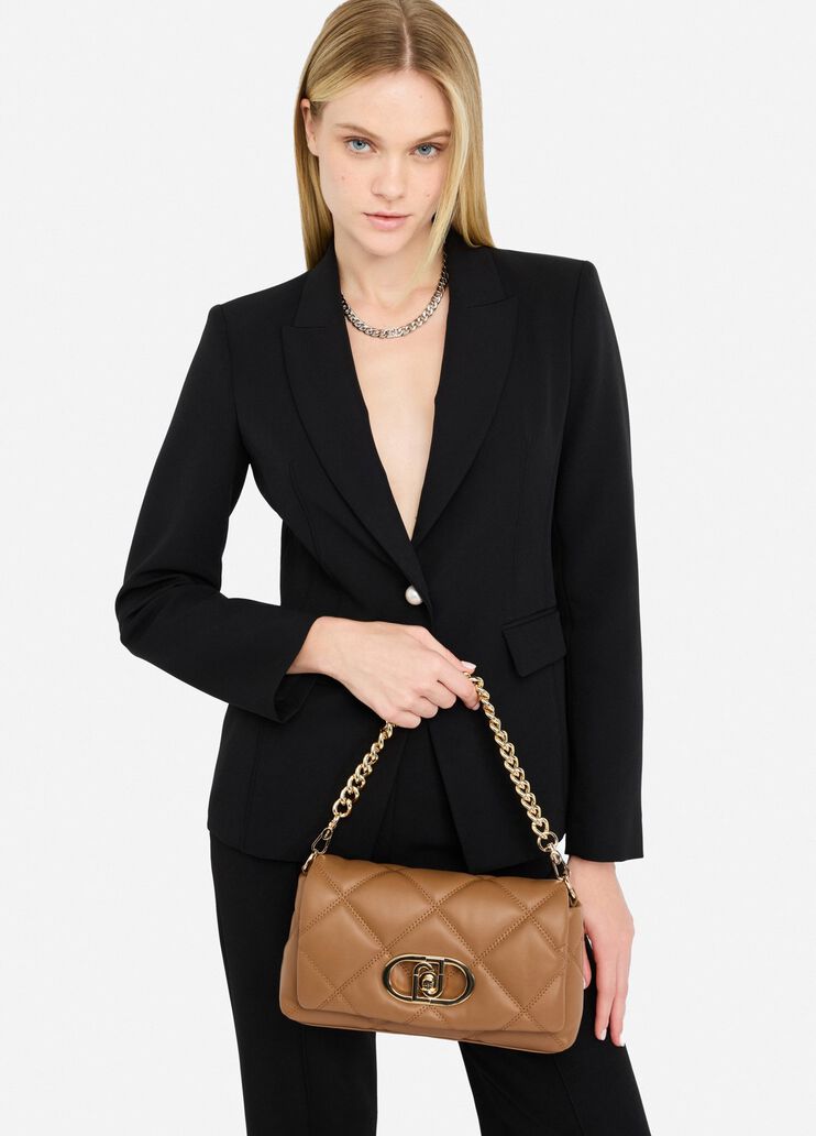 Bolso mediano LaPuffy guateado marrón Liu Jo - medium Bolso mediano LaPuffy guateado marrón Liu Jo - medium