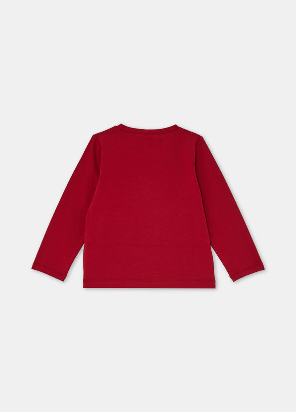 Cotton T-shirt with print red Liu Jo - large image number 1