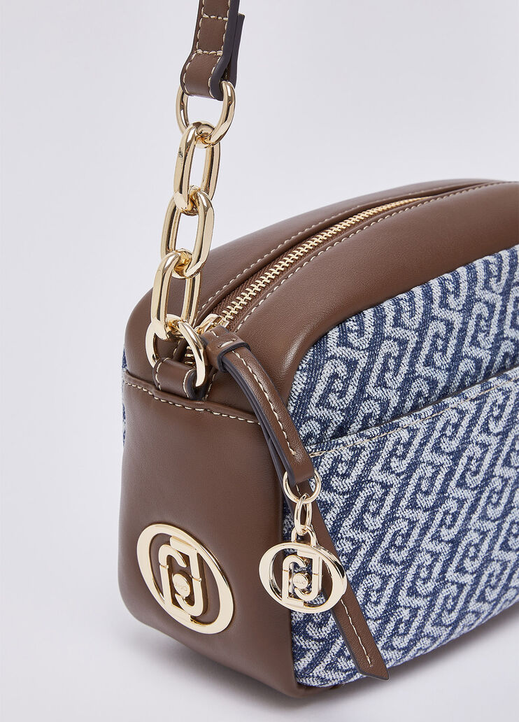 Medium crossbody bag denim-effect blue denim Liu Jo - medium