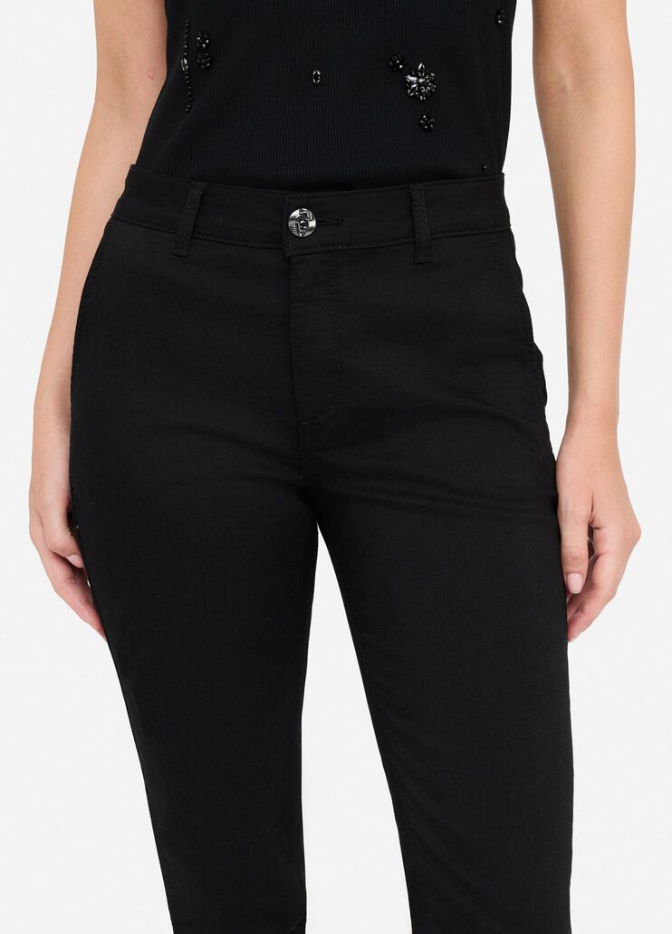 Slim fit chinos black Liu Jo - large image number 2 Slim fit chinos black Liu Jo - large image number 2