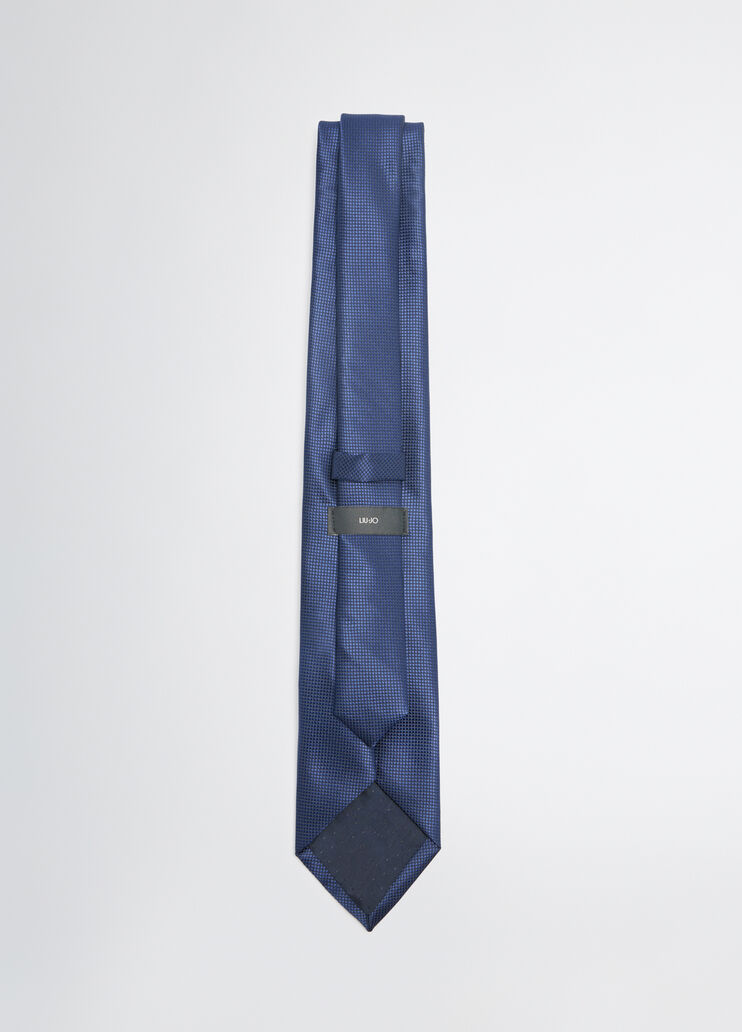 Jacquard satin tie dark blue Liu Jo - large image number 2 Jacquard satin tie dark blue Liu Jo - large image number 2