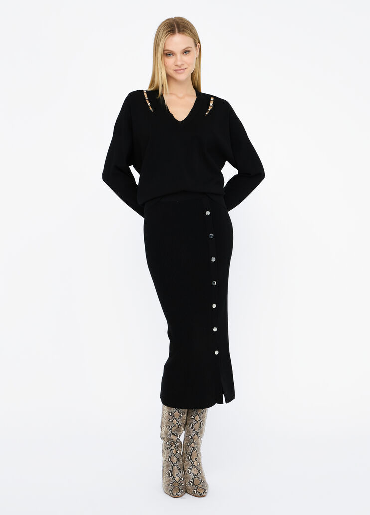 Long mesh skirt black Liu Jo - medium Long mesh skirt black Liu Jo - medium