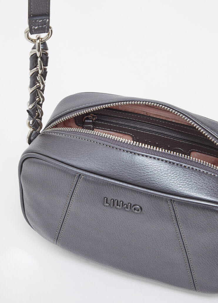 Sac à bandoulière format moyen gris Liu Jo - large image number 0 Sac à bandoulière format moyen gris Liu Jo - large image number 0