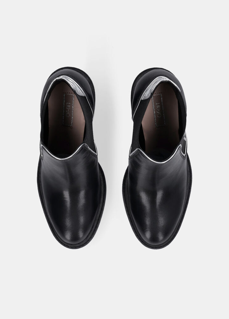 Кожаные полусапоги с логотипом черный Liu Jo - large image number 4