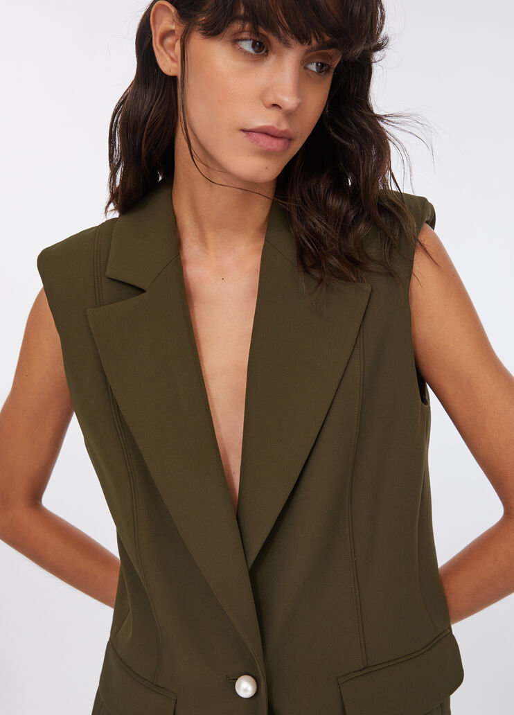Vest with padded shoulders pine Liu Jo - medium