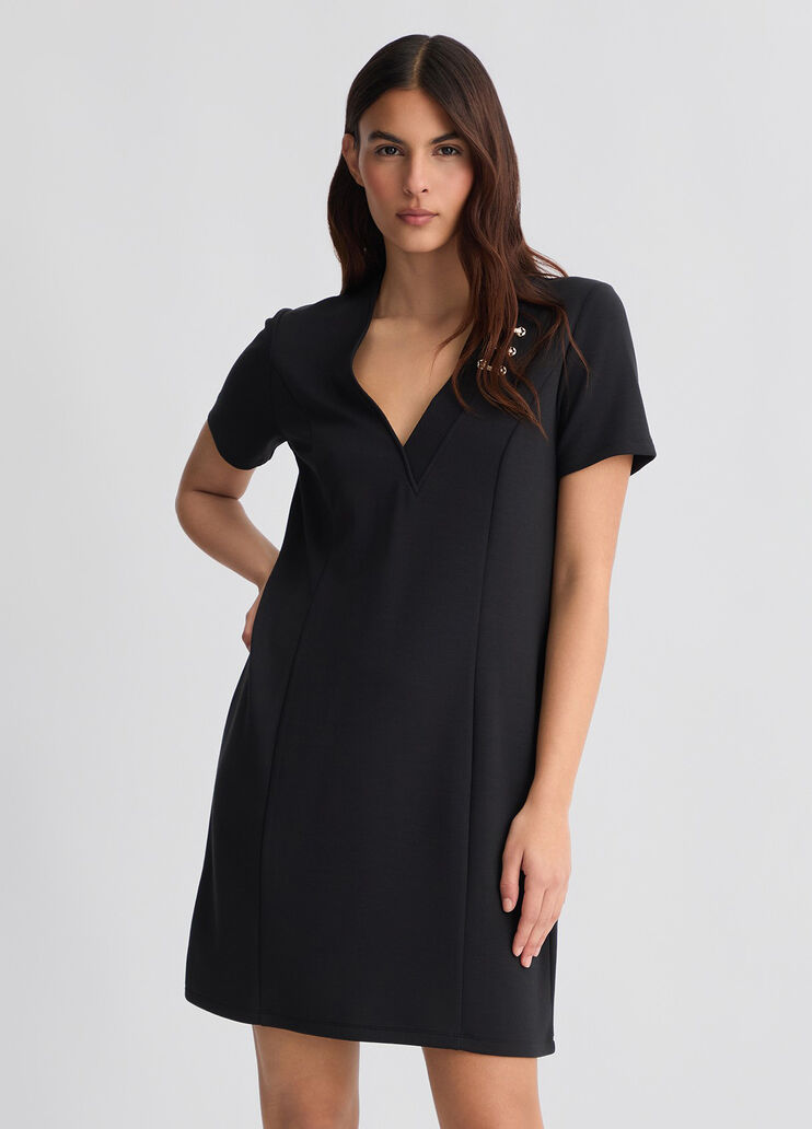 Short scuba dress black Liu Jo - large image number 0 Short scuba dress black Liu Jo - large image number 0