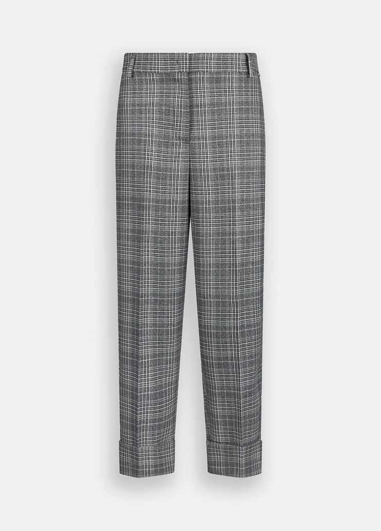 Glen plaid trousers glen plaid Liu Jo - large image number 6 Glen plaid trousers glen plaid Liu Jo - large image number 6