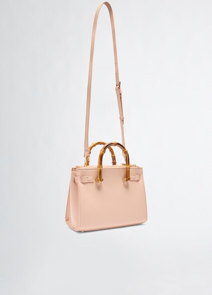 Bag with bamboo-finish handles powder pink Liu Jo - large image number 3 Bag with bamboo-finish handles powder pink Liu Jo - large image number 3