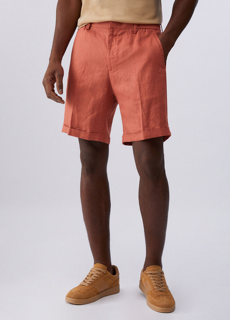 Bermudashorts aus 100 % Leinen Rot Liu Jo - medium