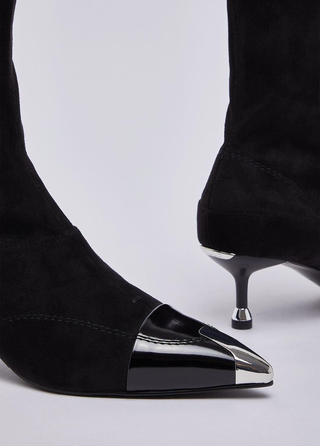 Bottines avec embout m&eacute;tallique noir Liu Jo - large image number 6