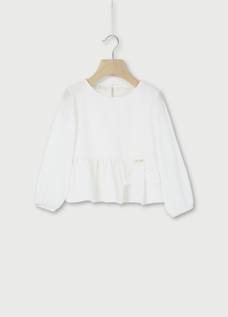 Top with flounces White Liu Jo - large image number 0