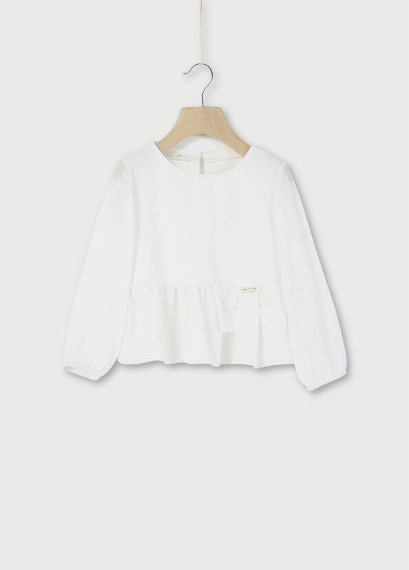 Top with flounces White Liu Jo - large image number 0