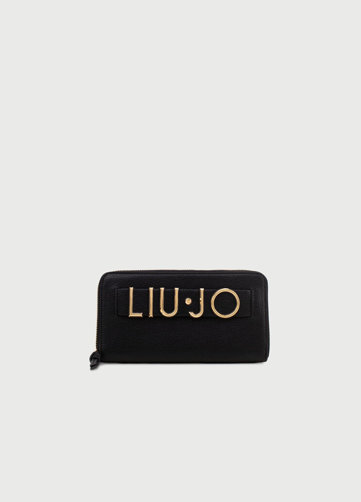 Large wallet with logo Black Liu Jo - large image number 0 Large wallet with logo Black Liu Jo - large image number 0
