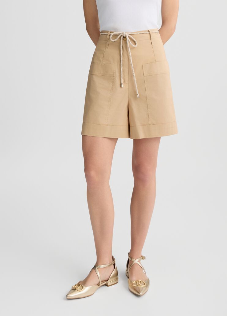 Poplin shorts beige Liu Jo - large image number 0