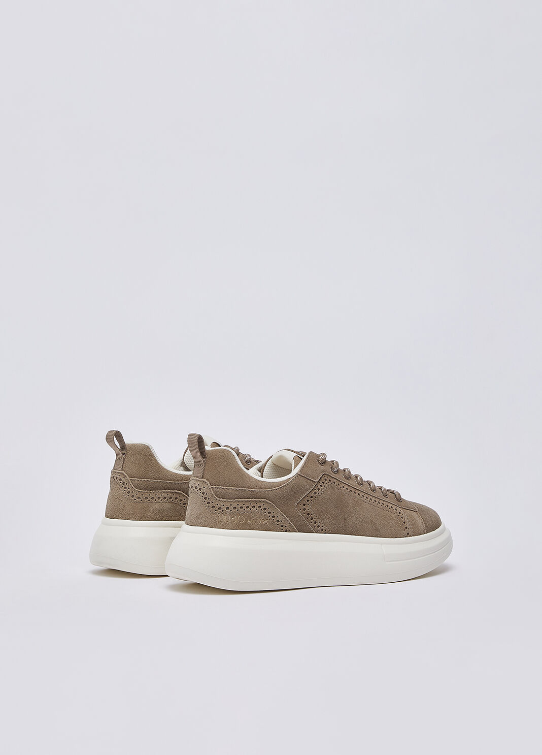 Suede platform sneakers dove grey Liu Jo - large image number 2