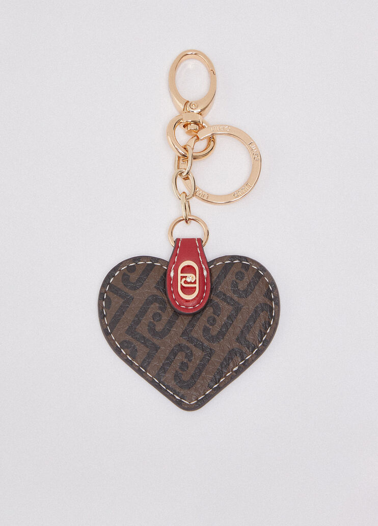 Porte-clés avec cœur marron foncé Liu Jo - medium