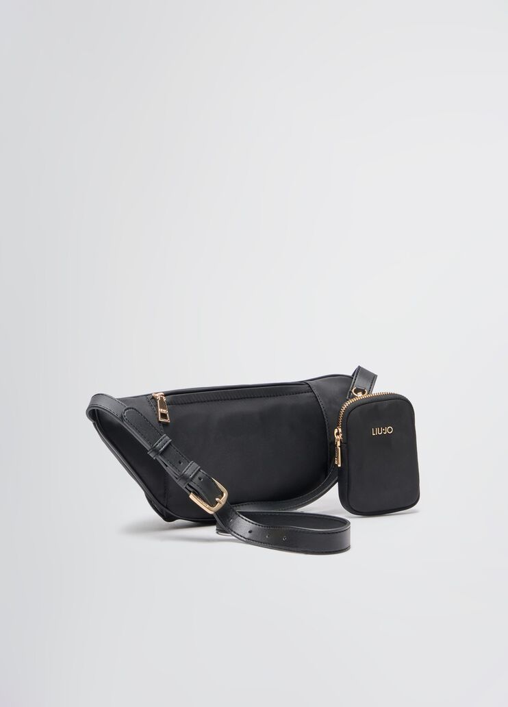 Nylon pouch bag with charm black Liu Jo - large image number 3 Nylon pouch bag with charm black Liu Jo - large image number 3