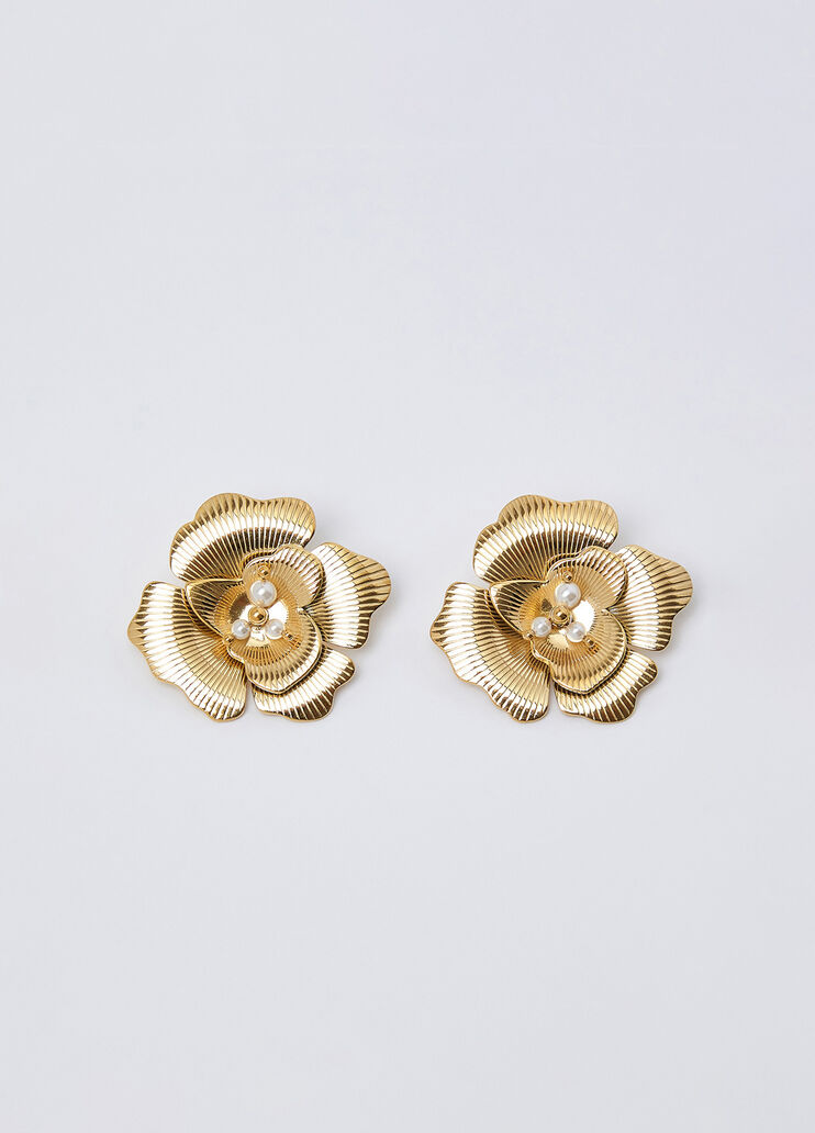Earrings with Rose and Fringe gold Liu Jo - medium