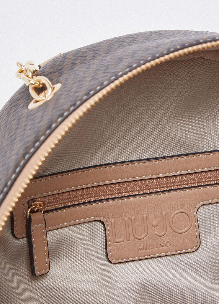 Backpack with chain detail dark brown Liu Jo - large image number 5