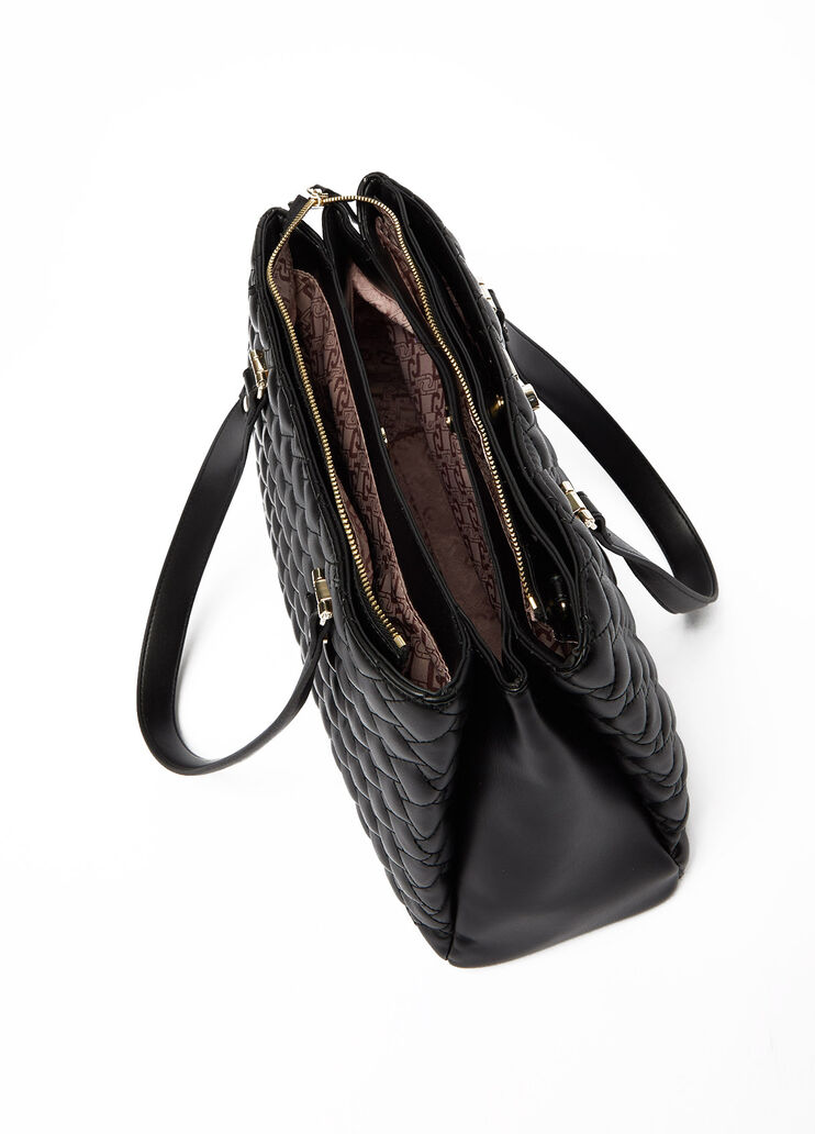 Bolso tote guateado ecosostenible negro Liu Jo - large image number 3 Bolso tote guateado ecosostenible negro Liu Jo - large image number 3