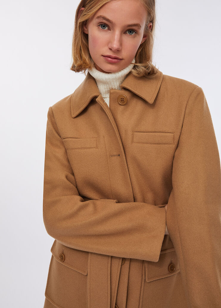 Manteau ceinturé beige Liu Jo - large image number 2 Manteau ceinturé beige Liu Jo - large image number 2