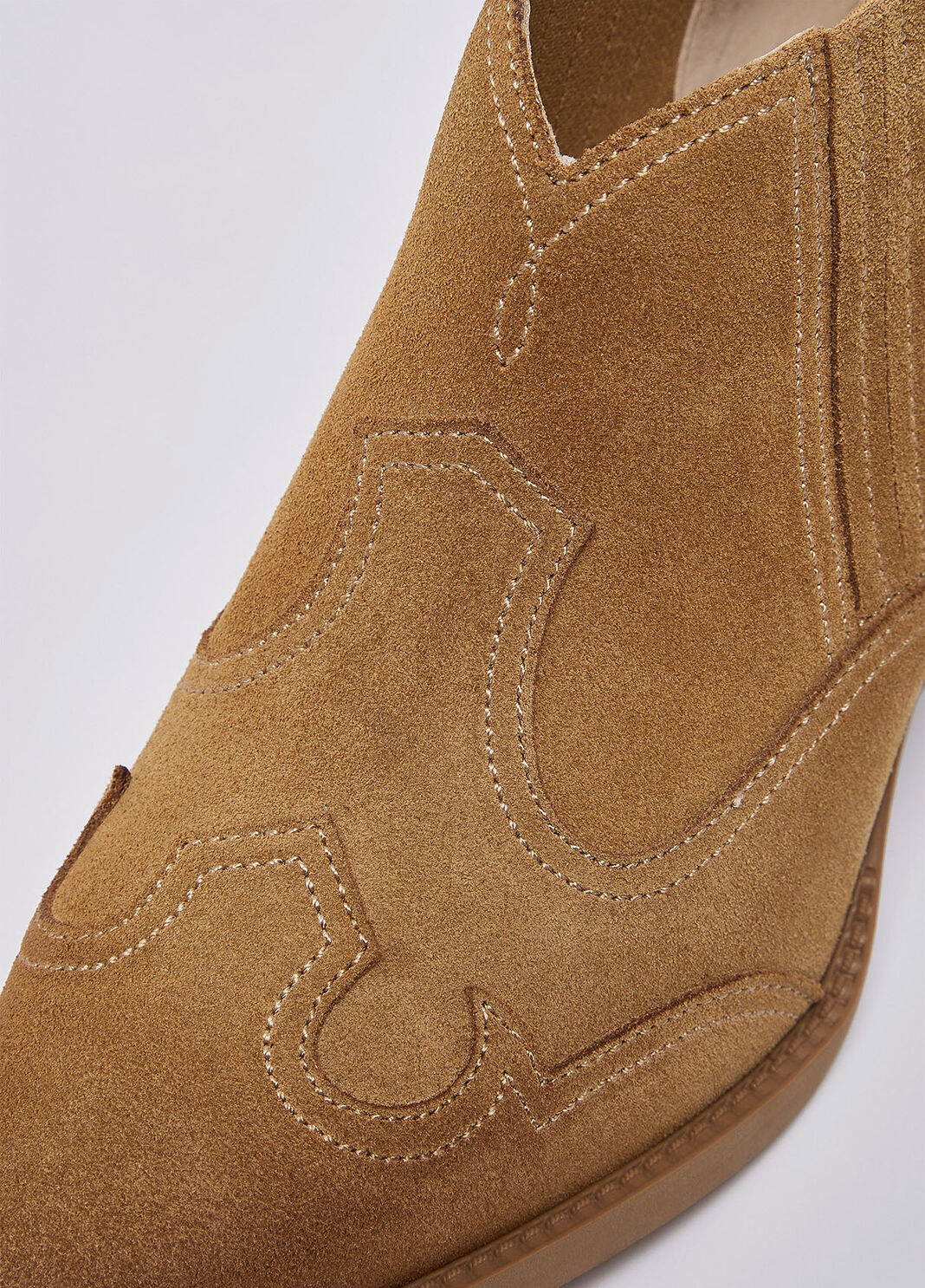 Stivaletti texani in suede cognac Liu Jo - large image number 5