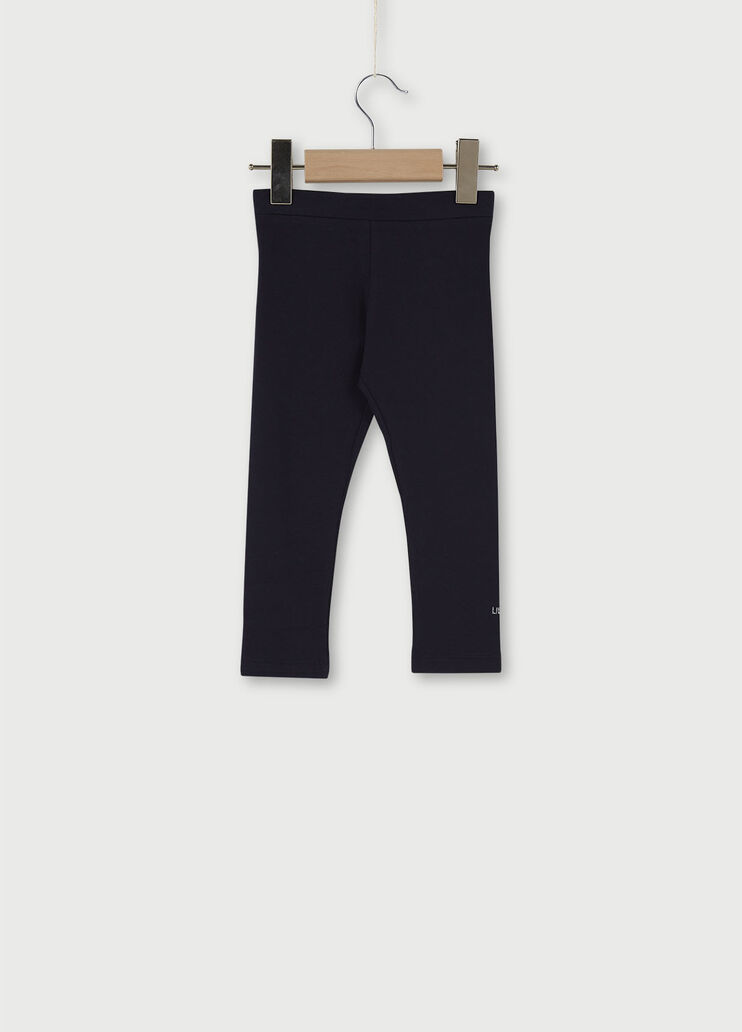 Leggings with logo Dark Blue Liu Jo - large image number 0