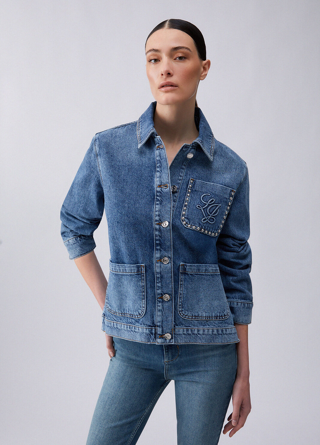 Denim shacket blue denim Liu Jo - large image number 0