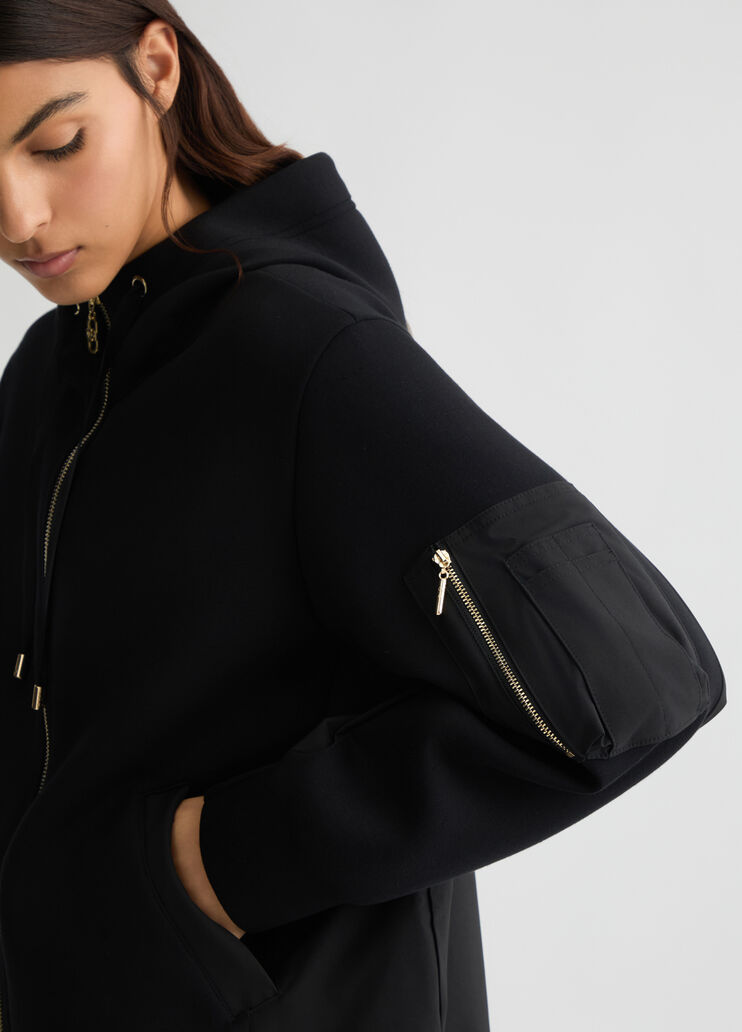 Black hooded jacket black Liu Jo - large image number 4 Black hooded jacket black Liu Jo - large image number 4