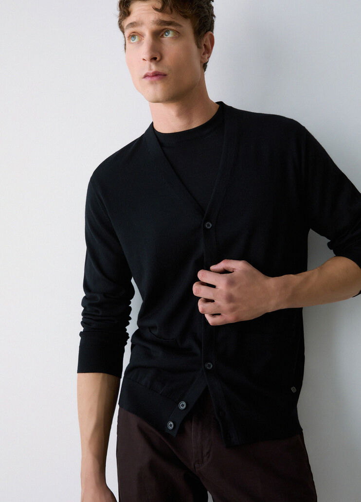 Pure Wool Cardigan black Liu Jo - medium
