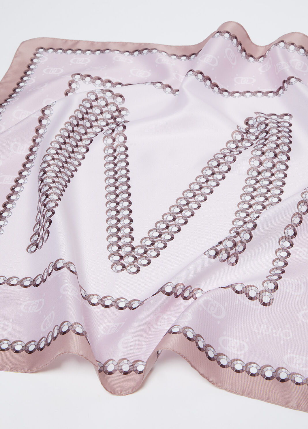 Scarf with M-letter motif beige Liu Jo - large image number 2