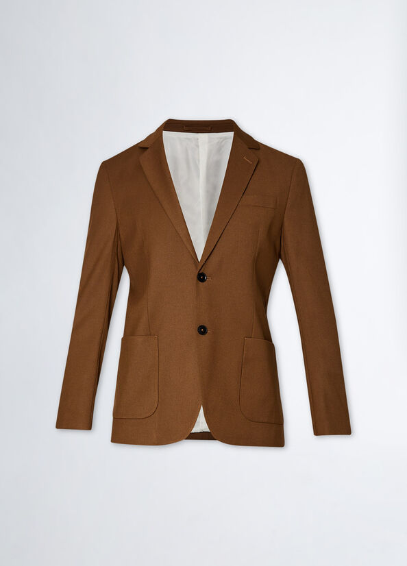Giacca uomo elegante in misto lana beige Liu Jo - large image number 0