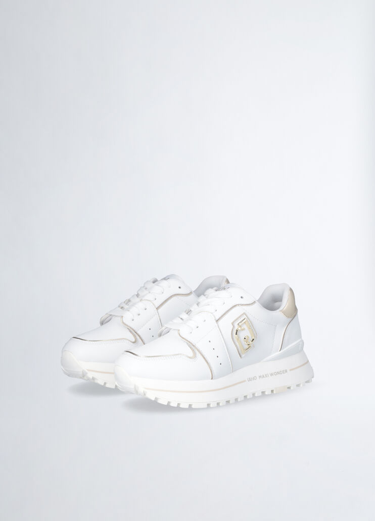 Leather platform sneakers white Liu Jo - large image number 2 Leather platform sneakers white Liu Jo - large image number 2
