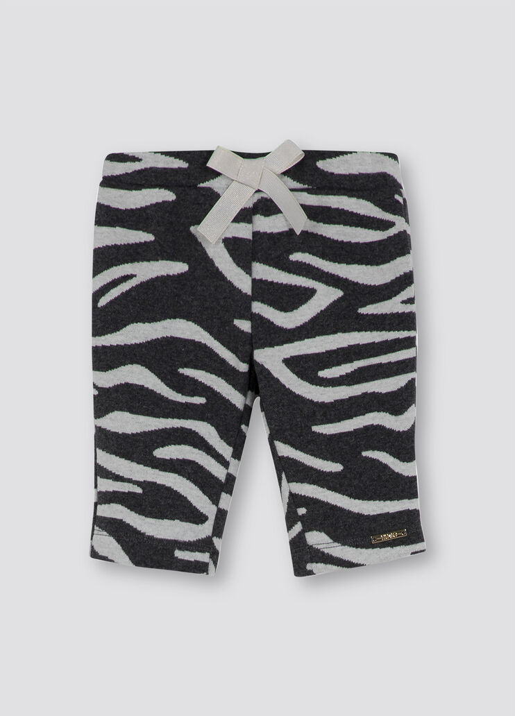 Pantalone jacquard zebrato grigio/bianco Liu Jo - large image number 0