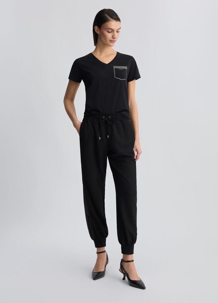 Joggers with sequins black Liu Jo - medium Joggers with sequins black Liu Jo - medium