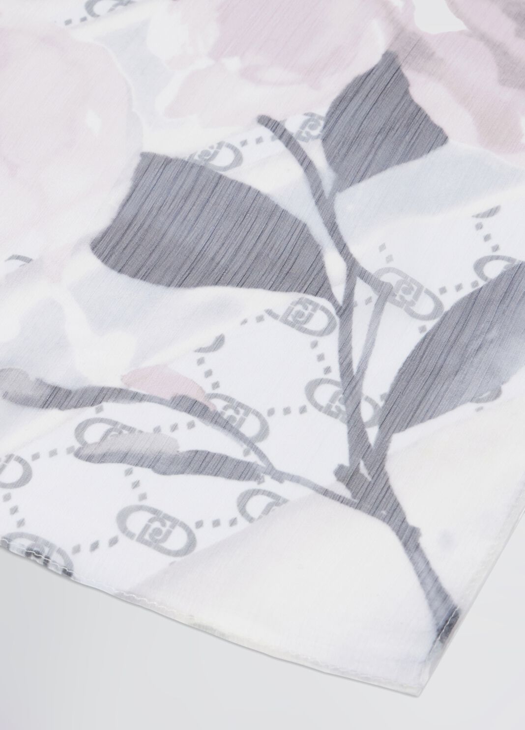 Floral watercolor stole black Liu Jo - large image number 0