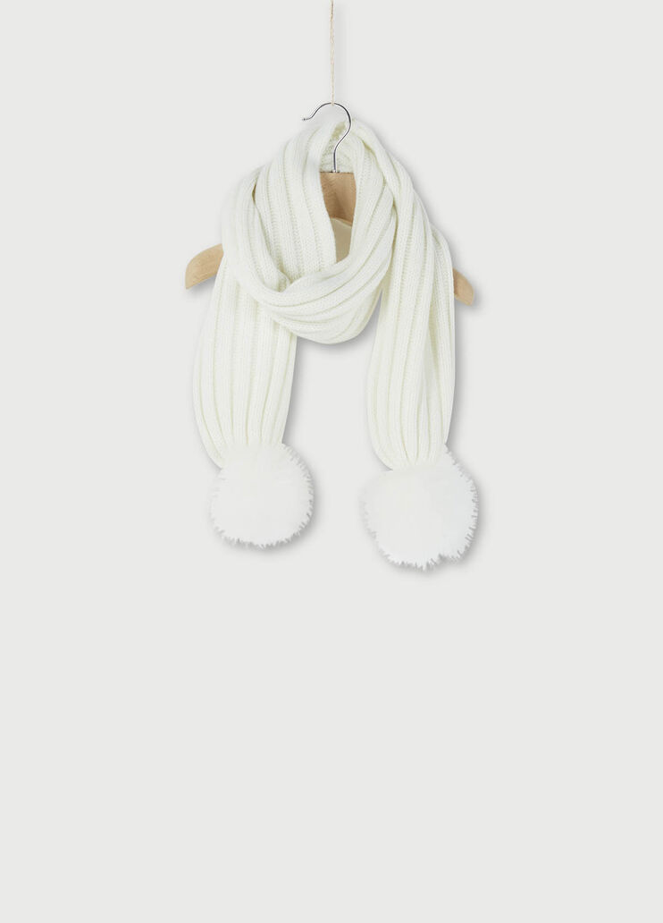 Scarf with pompoms White Liu Jo - large image number 0