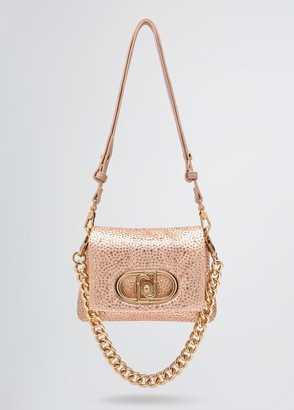 Small LaPuffy bag with rhinestones colour powder pink | Liu Jo