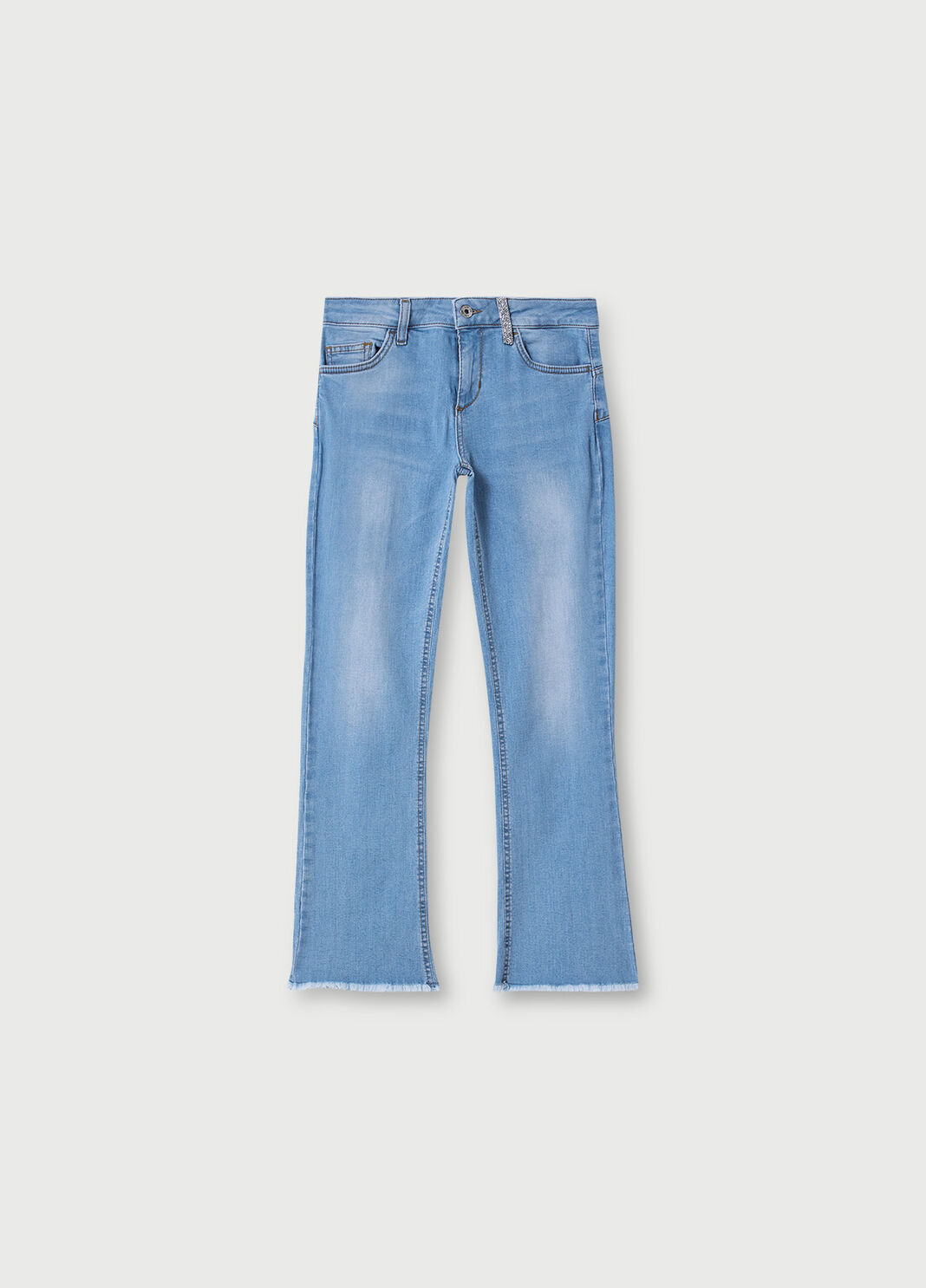 Cropped bell-bottom jeans Blue Denim Liu Jo - large image number 4
