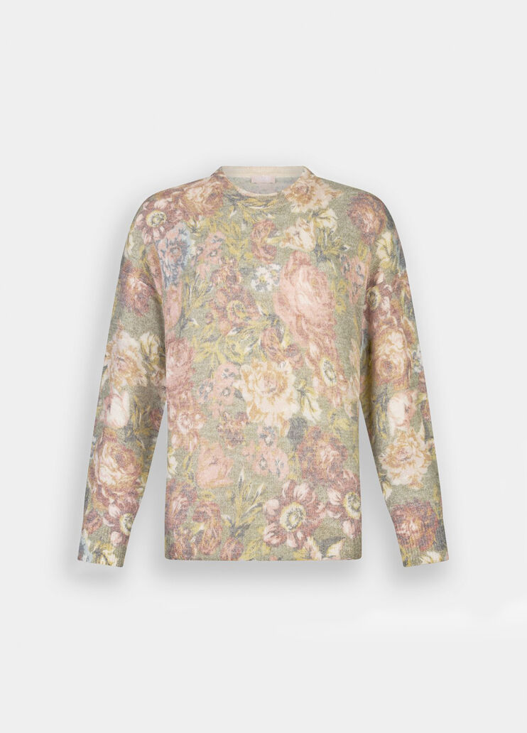 Pull en laine et alpaga imprimé sanderson Liu Jo - large image number 6