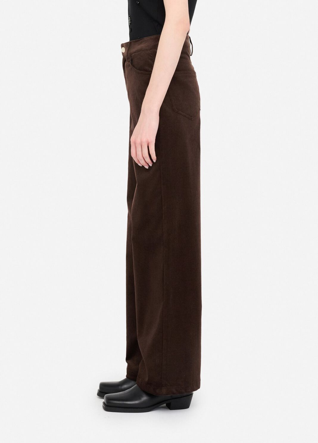 Velvet trousers chocolate Liu Jo - large image number 3