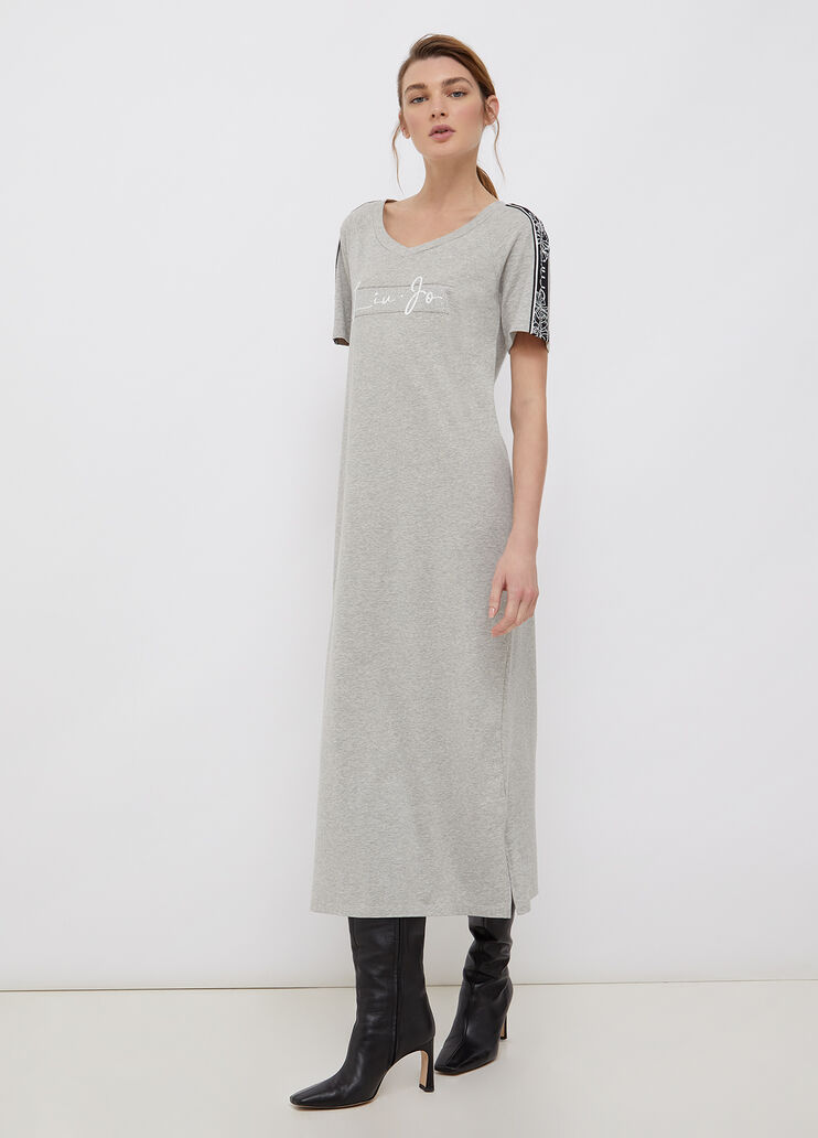 Langes nachhaltiges Kleid Hellgrau Liu Jo - large image number 0